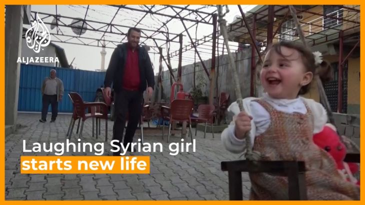 Laughing Syrian girl starts a new life in Turkey