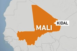 Map of Kidal, Mali