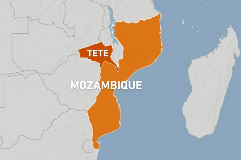 Map of mozambigue ccccc
