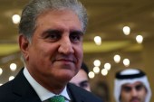 Pakistan's Foreign Minister Shah Mahmood Qureshi is seen before an agreement signing between the Taliban and the US in Doha, Qatar, February 29, 2020 [File: Ibraheem al Omari/Reuters]