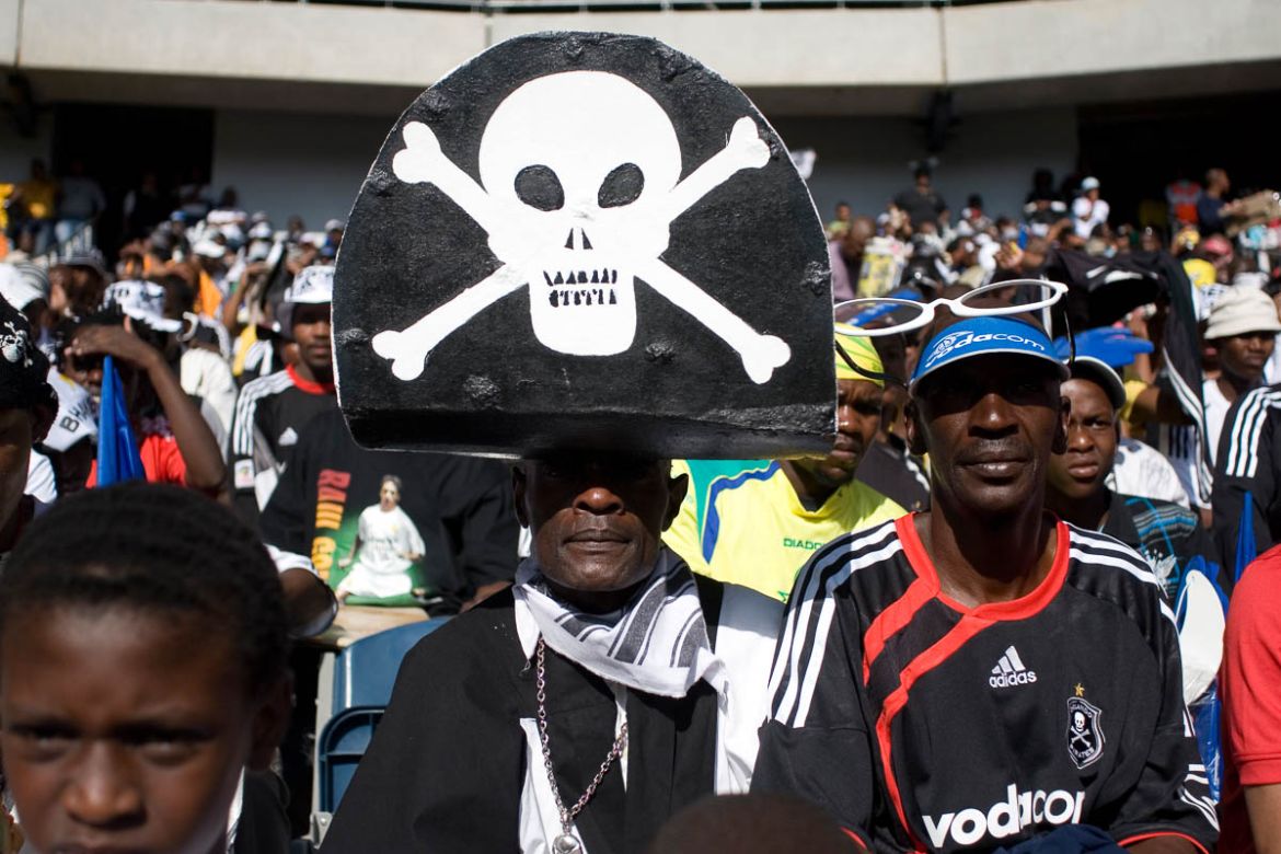Kenneth Metiba who prefers to be called as ‘Long John Silver’ , a die hard fan of Orlando Pirates Now in his 60’s he has been an Orlando Pirates supporter since he was a teenager. He literally lives
