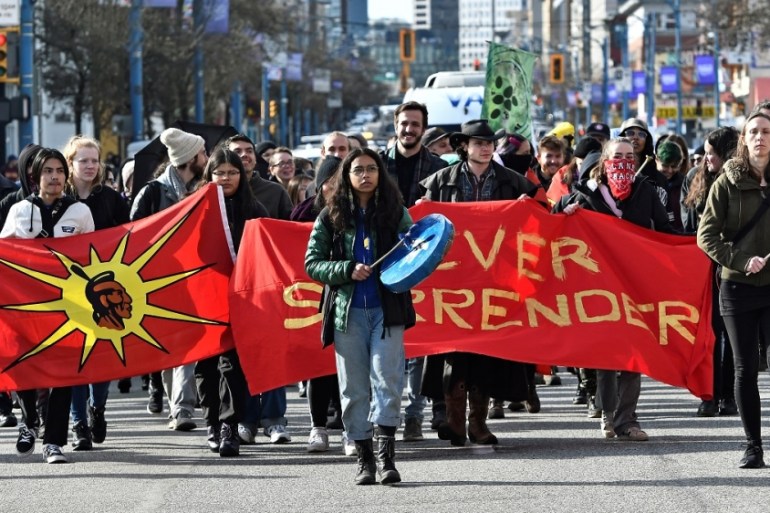 Pipeline protests Canada