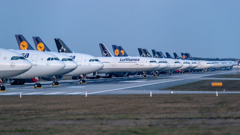 Lufthansa aircraft grounded in Frankfurt