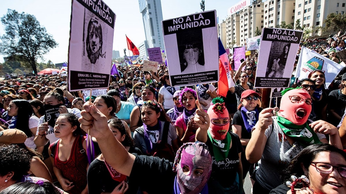 Feminist groups hold mass Women's Day marches across Chile | Women ...