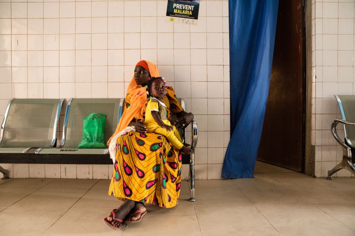 Before COVID-19 became part of the equation, 35% of health facilities in Adamawa, Borno and Yobe states were damaged as the result of the ongoing armed conflict. A patient waiting to be received by a