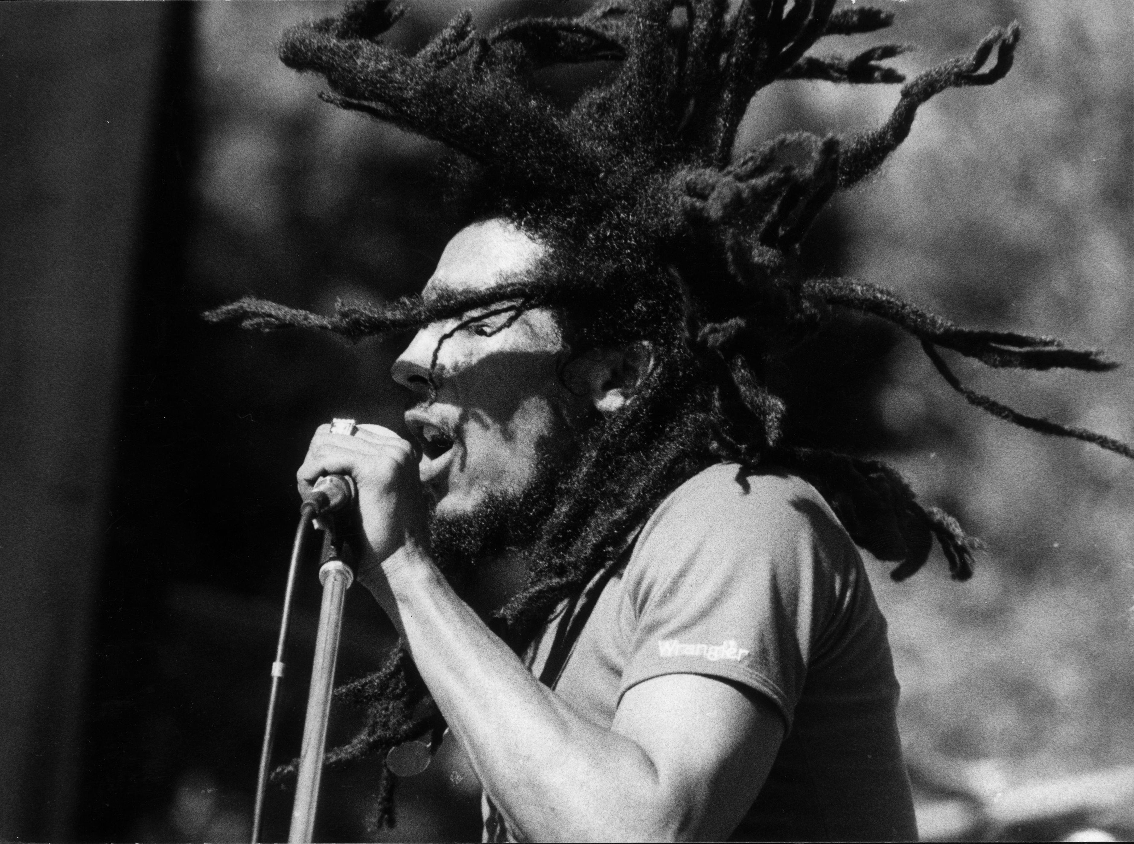 Jamaican reggae star Bob Marley