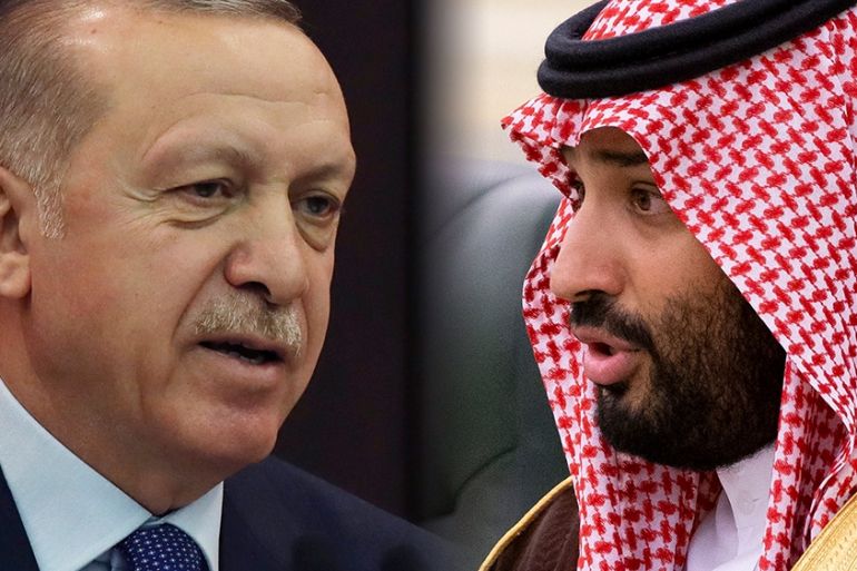 Turkey’s President Recep Tayyip Erdogan and Saudi Arabia''s Crown Prince Mohammed bin Salman [AP Photos]