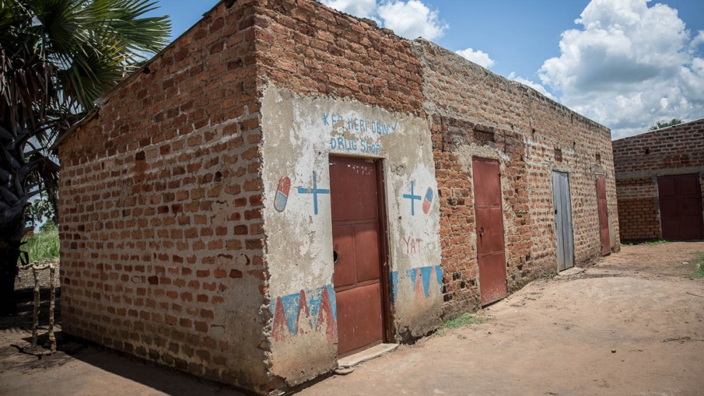 A drug store in Gulu district, northern Uganda. [Sally Hayden/Al Jazeera]
