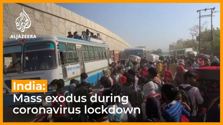 India: Coronavirus lockdown sees mass exodus from cities