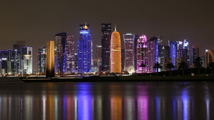 Doha skyline at night [Showkat Shafi/Al Jazeera]