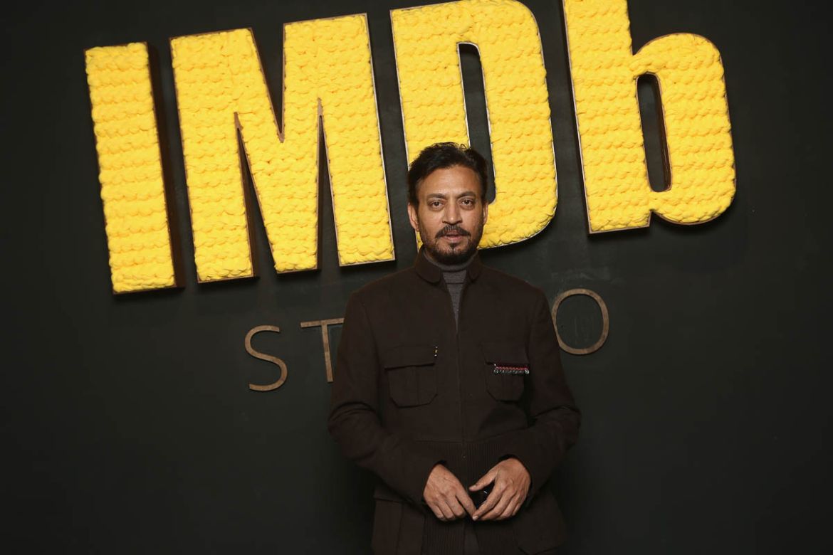 PARK CITY, UT - JANUARY 22: Actor Irrfan Khan of ''Puzzle'' attends The IMDb Studio and The IMDb Show on Location at The Sundance Film Festival on January 22, 2018 in Park City, Utah. Tommaso Boddi/Ge