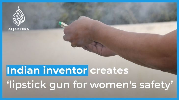 Indian inventor creates ‘lipstick gun for women''s safety’