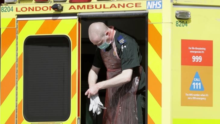 An ambulance worker in London