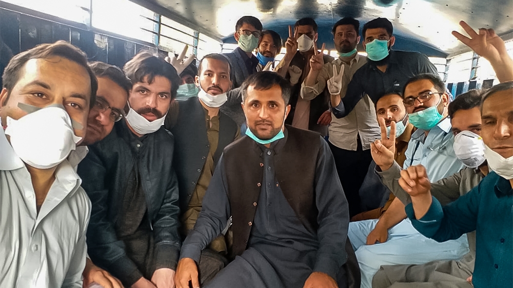 Doctors arrested in Quetta yesterday. [Courtesy of Young Doctors Association]