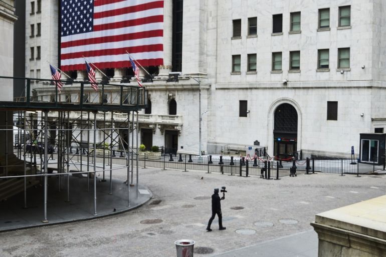 Wall Street empty