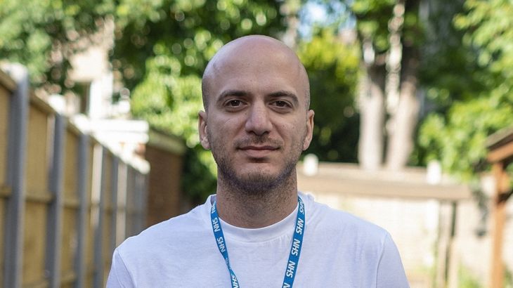 Hassan Akkad, Syrian refugee turned hospital cleaner