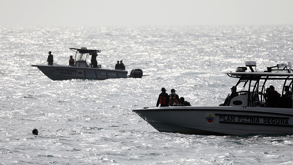Venezuelan security forces boats are seen, after Venezuela's government announced a failed 