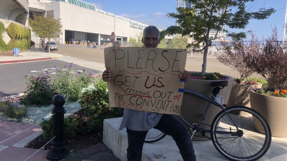 Convention centers US - homeless [Thacher Schmid/Al Jazeera]