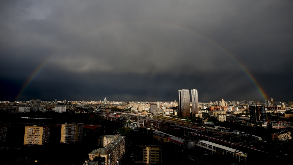 Rainbow in Moscow