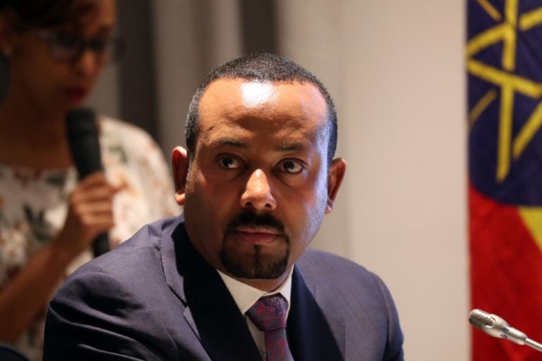 Ethiopia''s Prime Minister Abiy Ahmed attends a signing ceremony with European Commission President Ursula von der Leyen in Addis Ababa, Ethiopia December 7, 2019. REUTERS/Tiksa Negeri