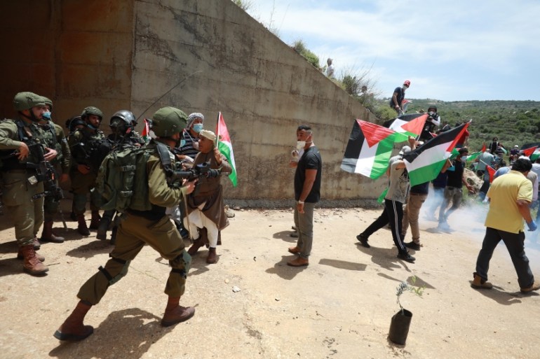 Protest in West Bank