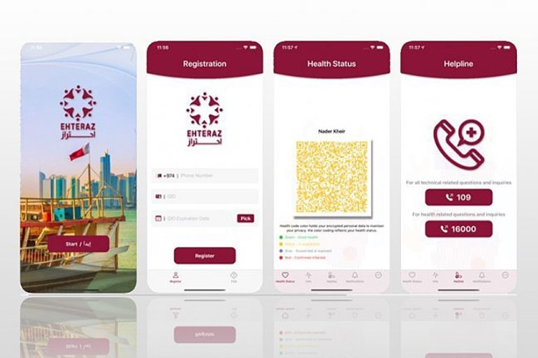 Ehteraz app Qatar