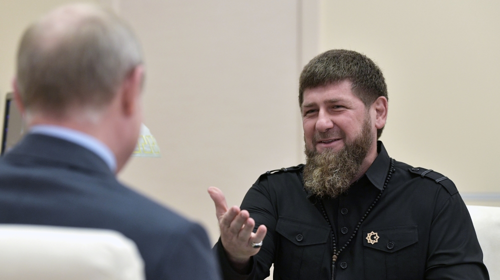 Head of the Chechen Republic Kadyrov meets with Russia's President Putin near Moscow