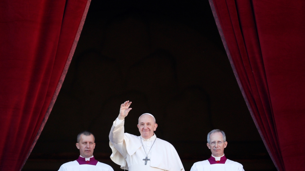 Pope Francis delivers the Christmas Day 