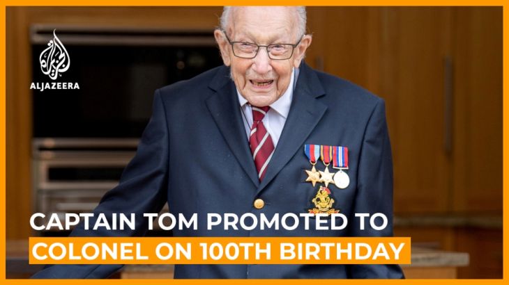 Captain Tom promoted to Colonel on 100th birthday