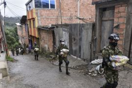 Colombia soldiers - Coronavirus Aggravates Living Conditions in El Codito Slum in Bogotá