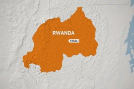 Map of Rwanda showing Kigali