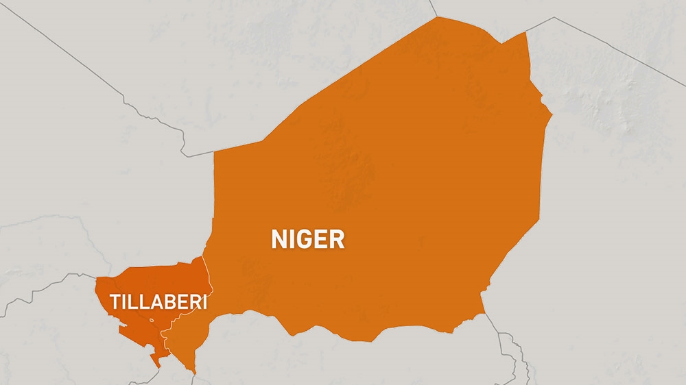 Map of Tillaberi region western Niger