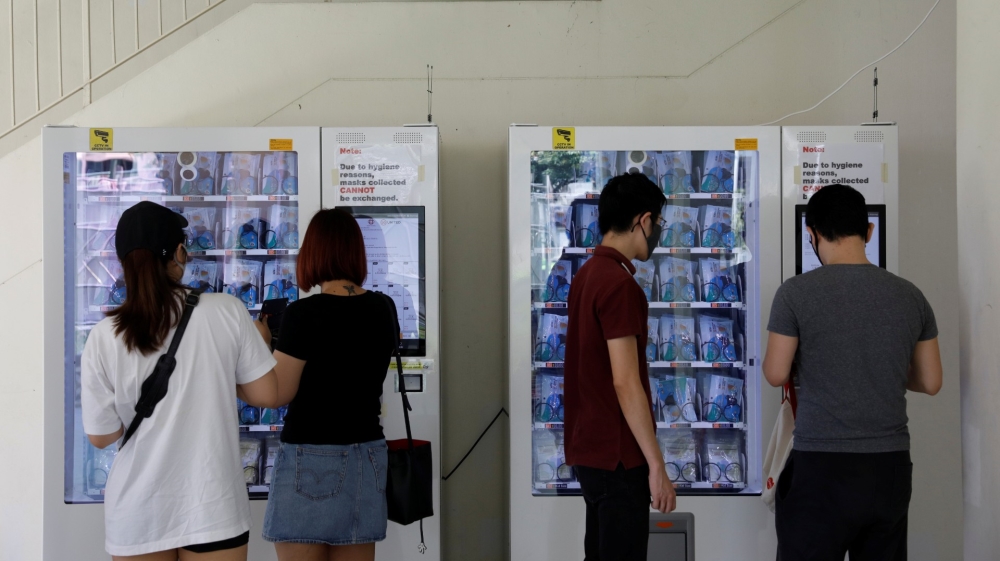 singapore vending masks