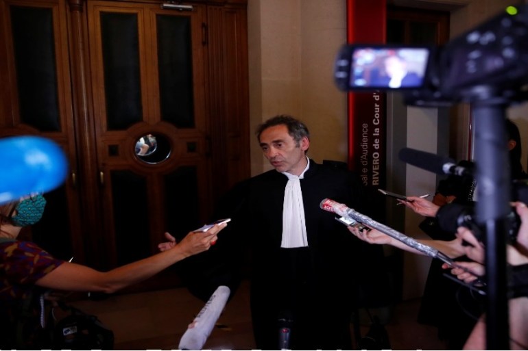 French lawyer Laurent Bayon, who defends Rwandan genocide suspect Felicien Kabuga