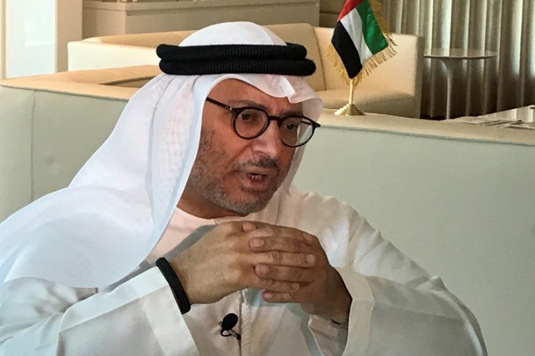 UAE minister Gargash