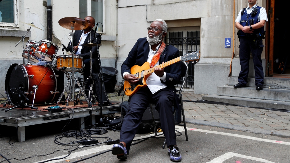 Celebrations marking the 60th anniversary of Congo's independence from Belgium in Brussels