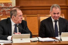 Russia''s Foreign Minister Lavrov and Defence Minister Shoigu attend a government meeting in Moscow