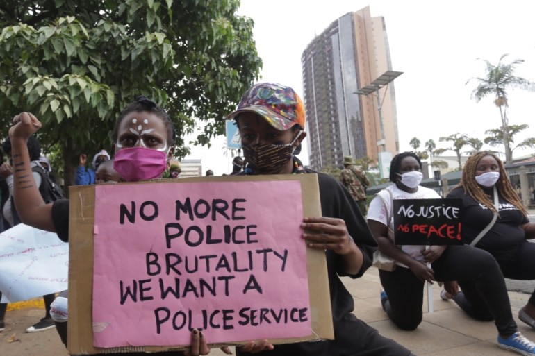 Demonstration in Kenya against police violence