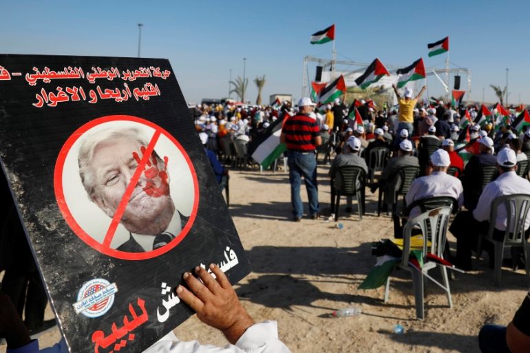 PLO rally to protest against Israel''s plan to annex parts of the occupied West Bank
