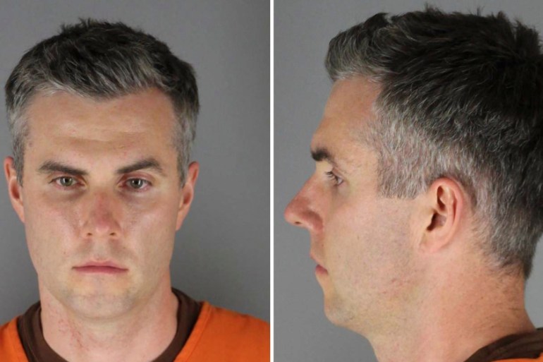 Former Minnesota police officer Thomas Lane poses for a booking photograph in Minneapolis