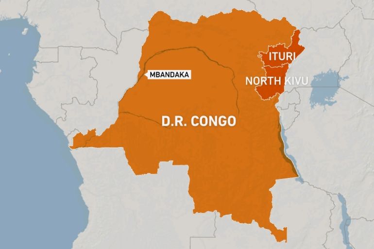 DRC map - Mbandaka