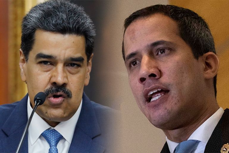 Maduro vs Guaido composite