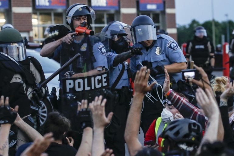 US police violence AP photo