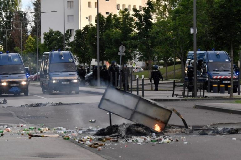 France Dijon Chechen violence gang unrest