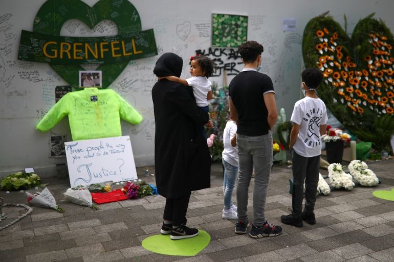 Third anniversary of the Grenfell Tower fire in London