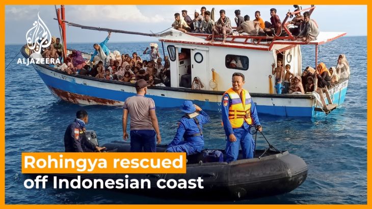 Rohingya refugees rescued off Indonesian coast
