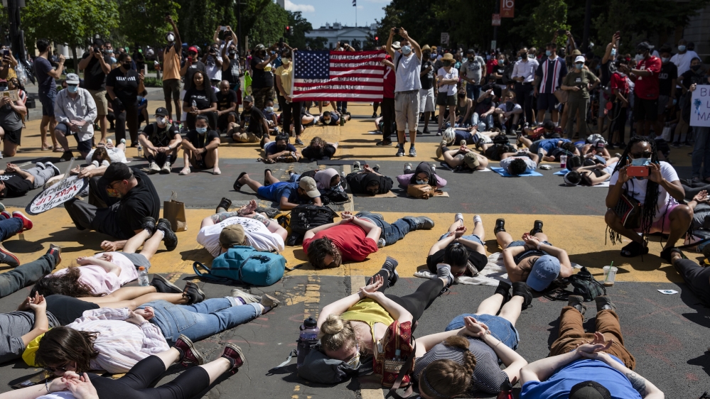 protesters Black Lives Matter Washington DC