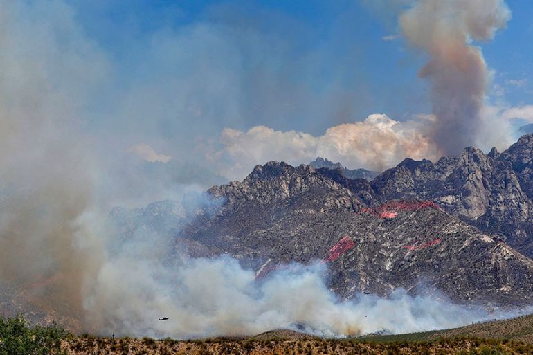 Wildfires rage across the southwest U.S.