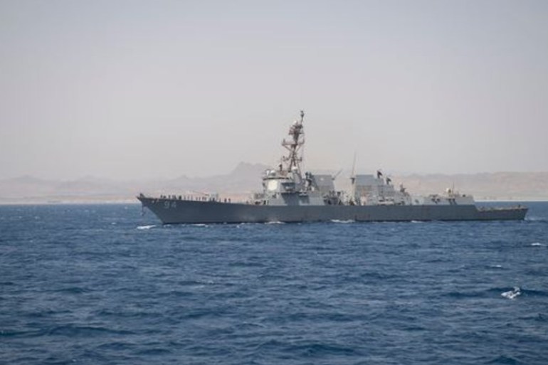US navy ship in Venezuela