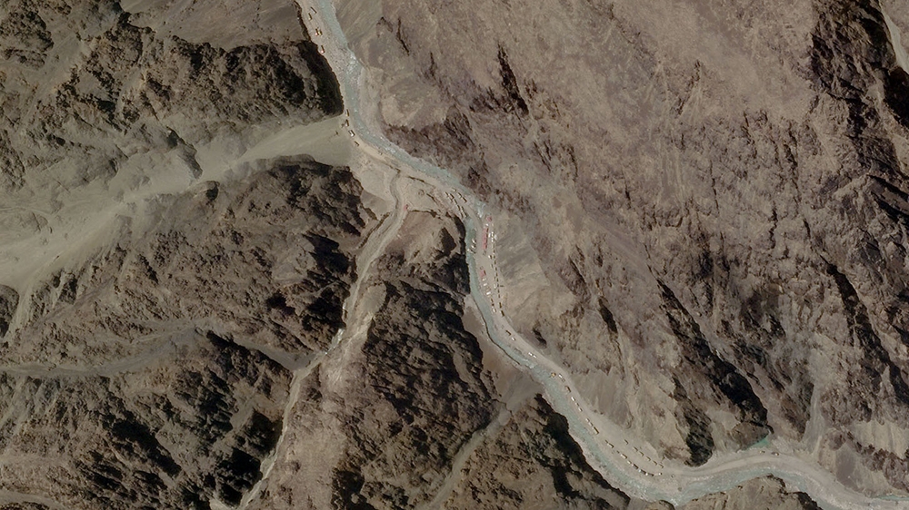 A satellite image taken over Galwan Valley in Ladakh, India, parts of which are contested with China, June 16, 2020, in this handout obtained from Planet Labs Inc. Picture taken June 16, 2020. Mandato